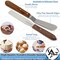 A2Z Scilab Icing Spatula Straight 6 Long Plain Blade Sturdy Wood Handle, Total Length 10.4 A2Z-ZR-WHS6 - alternate 7